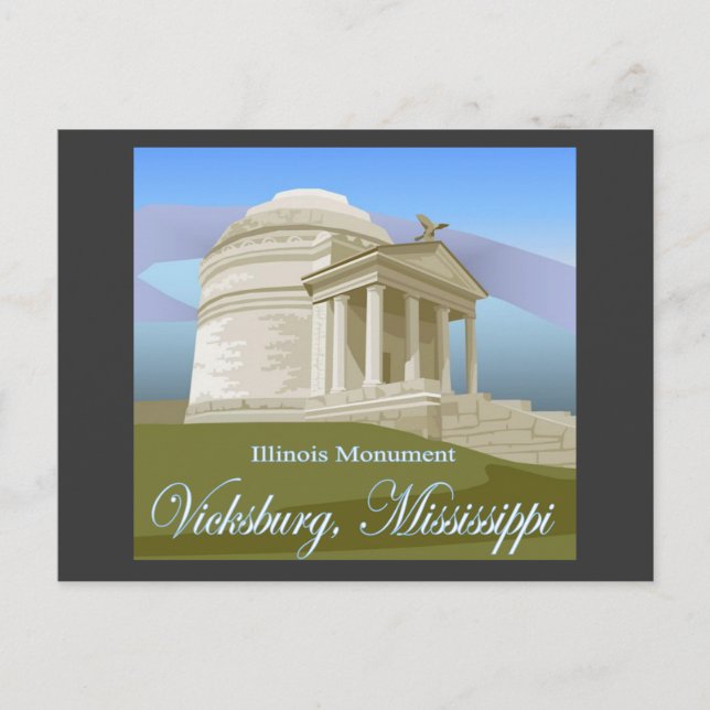 Vicksburg, postal del ms (Anverso)