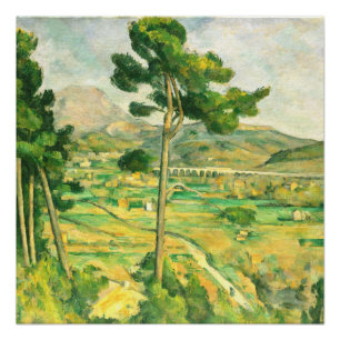 Victoire y el Viaducto Paul Cezanne Poster