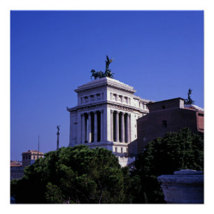 Victor Emmanuel 2.º Monumento Poster de Roma