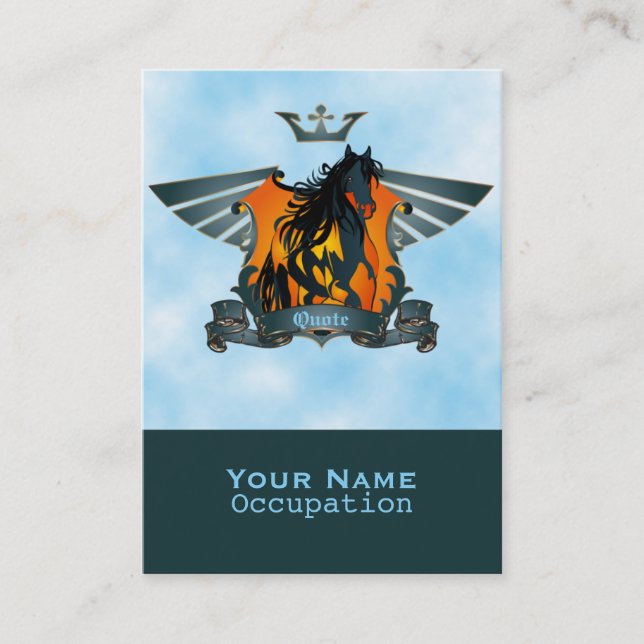 Victoria alada - Tarjeta de visita (Anverso)