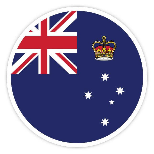 Victoria Australia Flag Pegatina (Victoria State Flag)