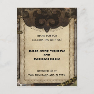 Victoria Steampunk Gracias Postales