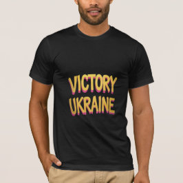 Victoria Ucrania Audaz tipografía camiseta