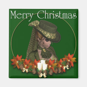 Victoria Woman 2 - Feliz imán navideño