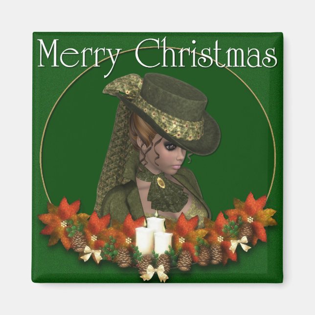 Victoria Woman 2 - Feliz imán navideño (Frente)