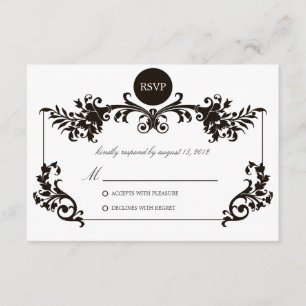 VICTORIAN NEGRO Y BLANCO EL %PIPE% RSVP QUE SE