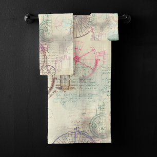 Victorian Steampunk Grunge Pastel de acuarela