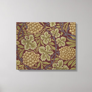 Vid de uva de William Morris Rojo Verde Arte