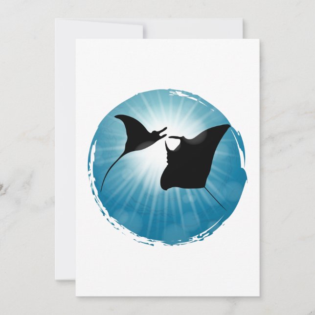Vida acuática subacuática de Manta Ray (Anverso)
