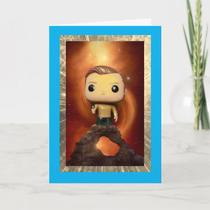 Vida ajena con tarjeta de cumpleaños plegada de 50