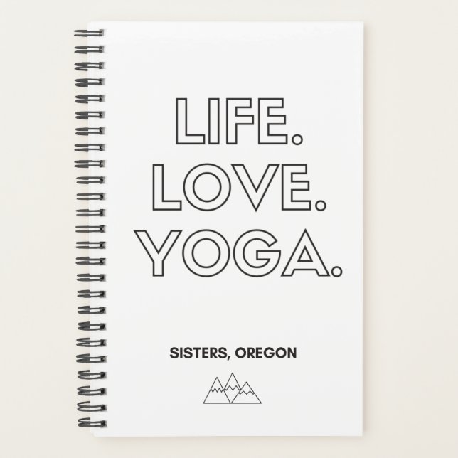 Vida. Amor. Yoga. Cuaderno de espiral (Anverso)