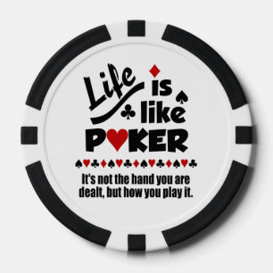 VIDA COMO LOS personalizados DE POKER fichas de pó