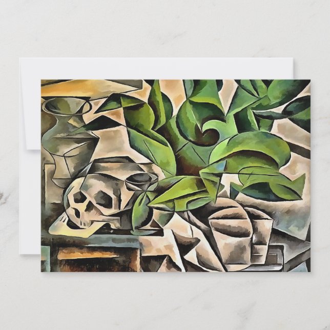 Vida con el arte de la vanita geométrica de Craniu (Anverso)