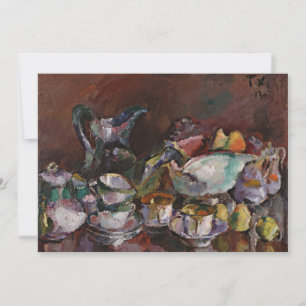 Vida con tazas de café   Anton Faistauer