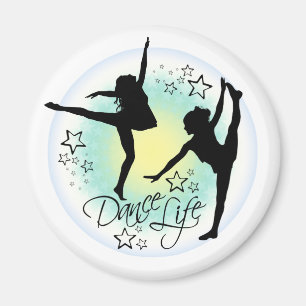 Vida de baile, imán de refrigerador de bailarina