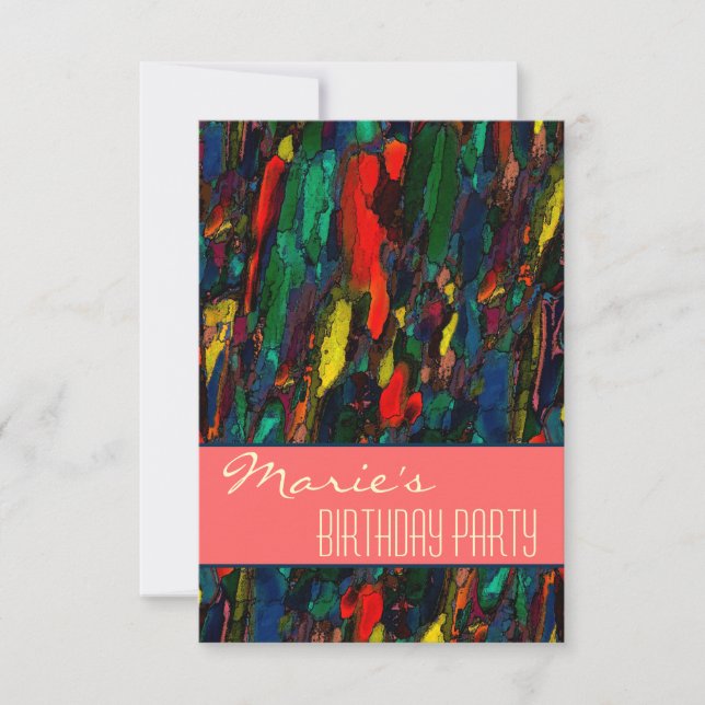 Vida de la ciudad ~ Invitación UNISEX / RSVP 3.5x5 (Anverso)