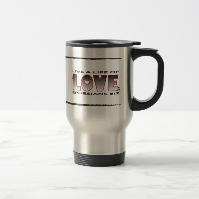 Vida de la taza cristiana del viaje del amor (Derecha)