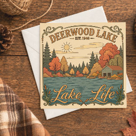Vida de lago Deerwood vintage rústica