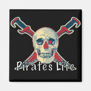 Vida de los piratas - de imanes cuadrados de 2 p