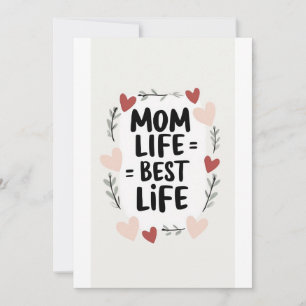 Vida de mamá = Mejor vida, tarjeta de regalo de Dí