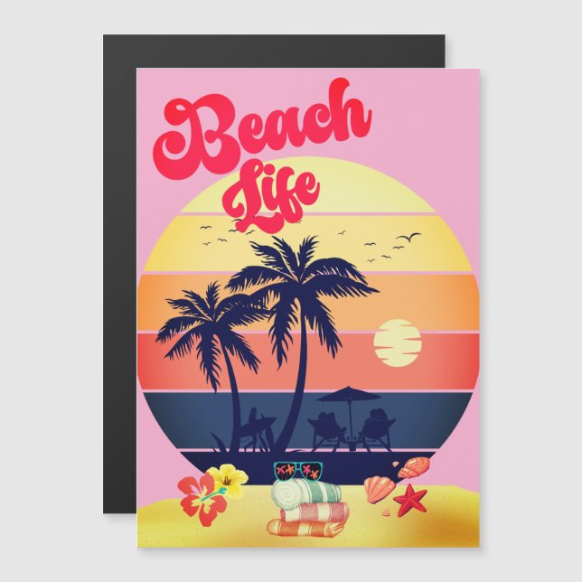 Vida de playa tropical (Anverso/Reverso)