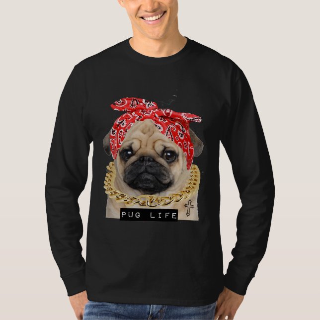 Vida de Pug camiseta esencial 320 (Anverso)