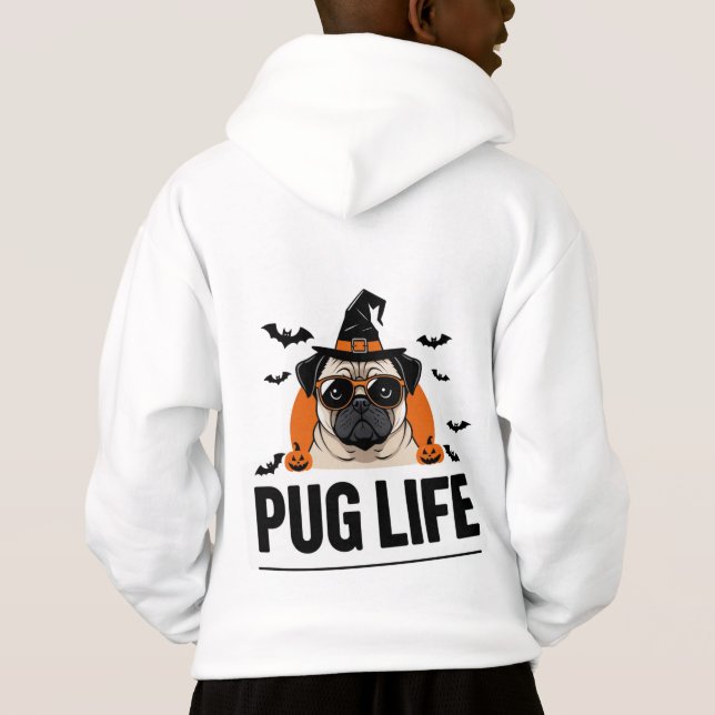 Vida de Pug - Divertido Perro Lover T-Shirt Diseño (Reverso)