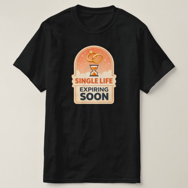 Vida de Soltero Terminando Pronto – Camiseta Unise (Diseño del anverso)