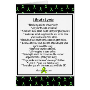 Vida de una tarjeta de humor para la enfermedad de