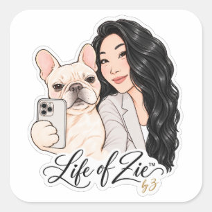 Vida de Zie™ Calcomanía de retrato de mascota li
