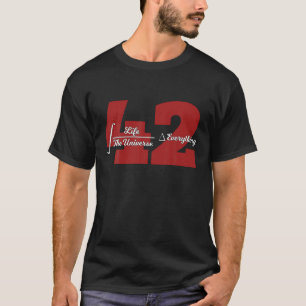 Vida El Universo Todo Ecuación 42 Camiseta