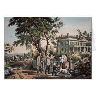 Vida en el campo americana - tarde de octubre,