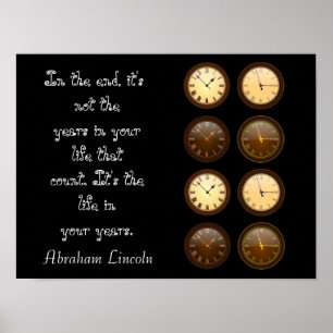 Vida en tus años - comillas de Lincoln - impresión