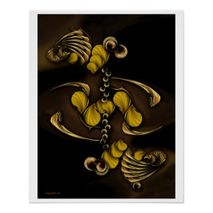 "Vida fija con análisis conceptual", Poster