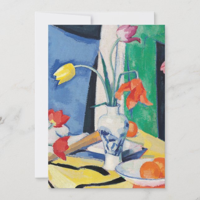 Vida fija con tulipanes | Samuel John Peploe (Anverso)