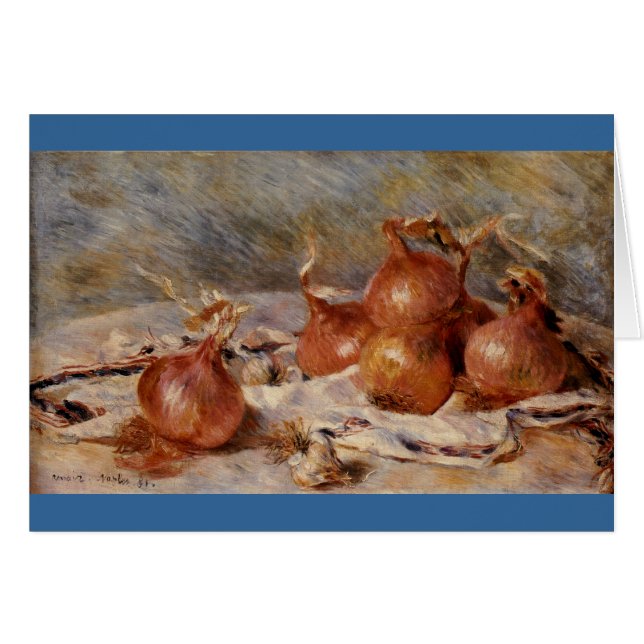 Vida fija de Renoir con cebollas (1881) (Anverso (Horizontal))