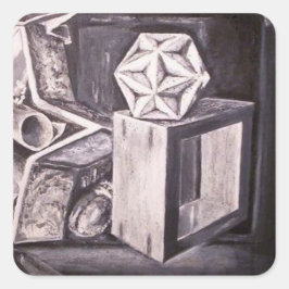 Vida fija del detalle del pegatina