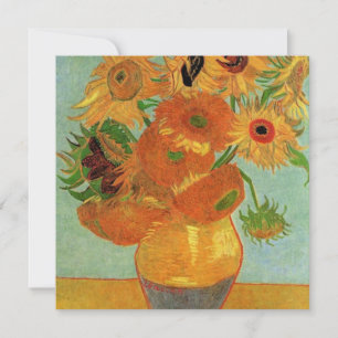 Vida fija - Vase con doce girasoles, van Gogh