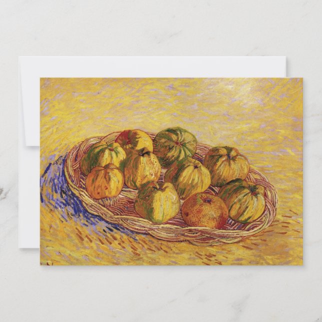 Vida muerta, canasta de manzanas por Vincent van G (Anverso)