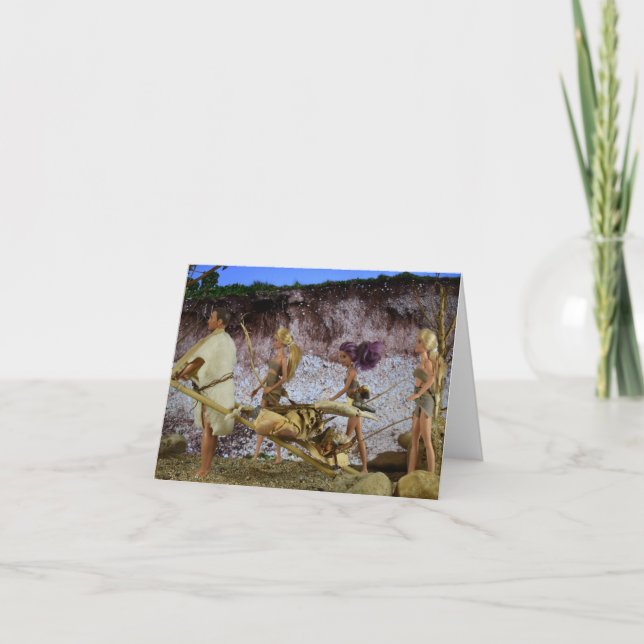 Vida prehistórica. Tarjeta (Anverso)