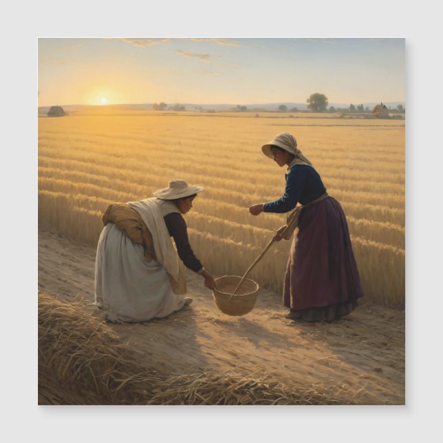 Vida rural: Campesinas cultivan semillas (Anverso)