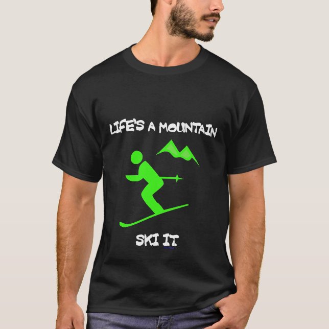 VIDA '' S UNA CAMISETA OSCURA DE LA MONTAÑA (Anverso)