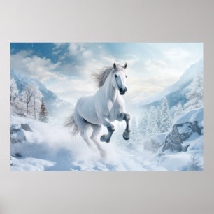 Vida silvestre de animales de caballo Arte mural c