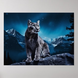 Vida silvestre de los animales de la puma Arte mur