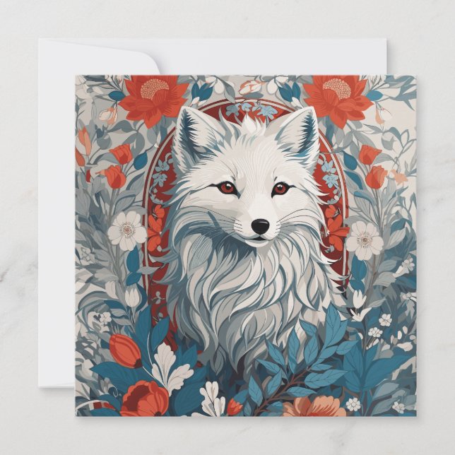 Vida silvestre Mesmerizadora de Artic Fox (Anverso)