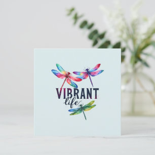 Vida vibrante - Dragonfly artístico