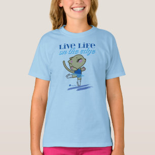 Vida viva en camiseta el borde del gato del