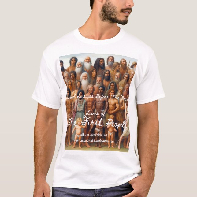 Vidas del primer álbum de personas cubren camiseta (Anverso)