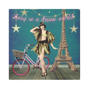 Vidas En Un Mundo De Sueño Impresión Metalizado Fu