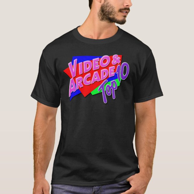 Video &amp; Arcade Top 10 Classic T-Shirt (Anverso)